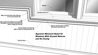 Supreme Wainscot Special Condition - Window With Drywall Returns