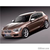 BMW 1 3door 2013 - 3D Model