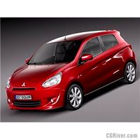 Mitsubishi Mirage 2014 - 3D Model