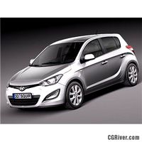 Hyundai I20 5 door 2013 - 3D Model