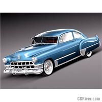 Cadillac 1949 Sedanette series 62 coupe - 3D Model
