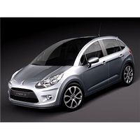 Citroen C3 2010 Sedan 3D Model