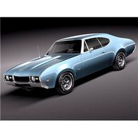 Oldsmobile 442 Cutlass 1968 3D Model