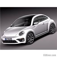 Volkswagen Beetle R-line 2014 - 3D Model