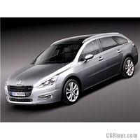 Peugeot 508 SW 2012 - 3D Model