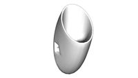 K-4917 Steward(R) Waterless 11' wide x 23-3/4' high x 14-3/4' deep wall-mount urinal