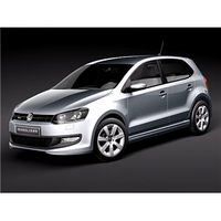 Volkswagen Polo BlueMotion 2010 3D Model