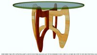 DINING TABLE KD NAMED MAREN DESIGNED BY JOHN A WEICK RA & AP LEED