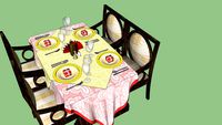 decorated table