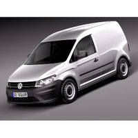 Volkswagen Caddy Cargo VAN 2016 - 3D Model