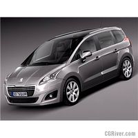 Peugeot 5008 2014 - 3D Model