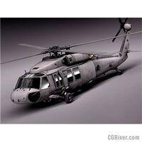 Sikorsky UH-60a Black Hawk Helicopter - 3D Model