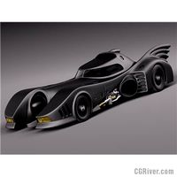 Batmobile 1989 Jet Car - 3D Model