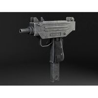 Uzi Pistol Submachine Gun - 3D Model