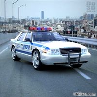 NYPD Police Car - 3D Model