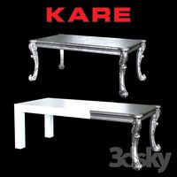 Kare tables Janus, Romantico Silver