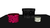Damask storage boxes