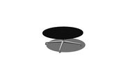 Coalesse, SW_1, Low Conference Table, Occasional, Rnd, Solid, 42x15