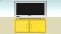 Philips Widescreen TV and Stand (Cupboard)