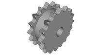 Doppel-Kettenräder ZRE, Teilung 1/2 x 5/16'