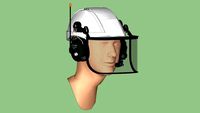 Safety First Series - Hearing Protection - Communications Headset 02 – Cap Style + Shield