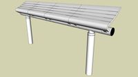 Forms+Surfaces Tecno RS Seating, four perch seats, cylindrical mounting posts