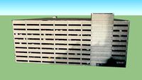 Gebouw in Detroit, Michigan, Verenigde Staten.