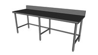 Worktable w/Back-Splash & Cross-Bracing WT1-30-XB-96]