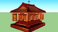 Modelo 3D de uma Miniatura de Casa Japonesa