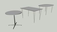 Fritz Hansen - span-leg tables