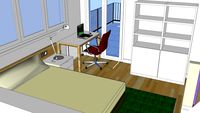 Dormitorio estudio