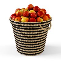 Wicker Apple Basket Ikea Maffens3d model
