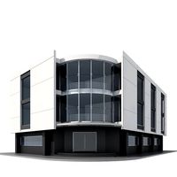 Corner Building3d model