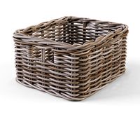 Wicker Basket Ikea Byholma 1 Gray3d model