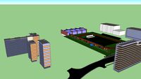 Tampines Stadium and Surrounding Blocks
