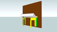 Fixed, collapsible workbench