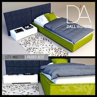 Teenager bed Dallagnese Square and Sommier