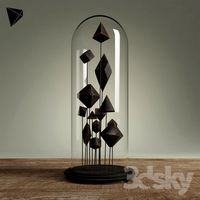Restoration Hardware Geometric Forms in Cloche