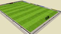 Football Pitch with Advertiseing boards