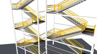 Escaleras de emergencia