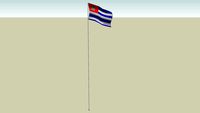 Bandera y asta de San Salvador
