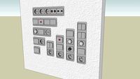 Electrical parts COLLECTION 1 inwall switches and sockets