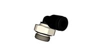 Piquage en équerre mâle cylindrique diamètre 4 - G1/8