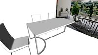 diapason dining table with chairs