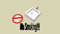 ashtray PLS NO SMOKING!