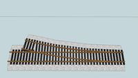 HO Scale Turnout Tracks