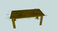 Steigerhouten tafel 200x100cm