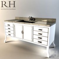 Restoration Hardware Pharmacy Vanity White