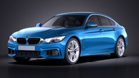 BMW 4 Series Gran Coupe M sport package 2015 VRAY3d model