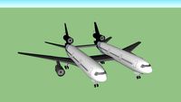 conjoined Aeroplanes DC-10 (The Sisters)